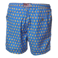 MC2 Saint Barth - Boxer Swimsuit Ducky - Light Blue Pattern - Luxury Exclusive Collection - Avvenice