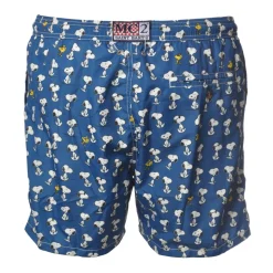 MC2 Saint Barth - Boxer Swimsuit Snoopy - Blue Pattern - Luxury Exclusive Collection - Avvenice