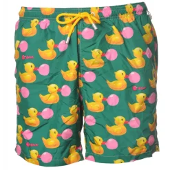 MC2 Saint Barth - Boxer Swimsuit in Duck Pattern - Green - Luxury Exclusive Collection - Avvenice