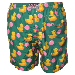 MC2 Saint Barth - Boxer Swimsuit in Duck Pattern - Green - Luxury Exclusive Collection - Avvenice