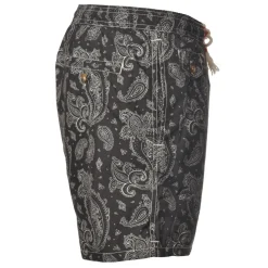 MC2 Saint Barth - Boxer Swimsuit in Bandana Pattern - Black - Luxury Exclusive Collection - Avvenice