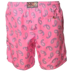 MC2 Saint Barth - Boxer Swimsuit in Cashmere Pattern - Fuxia - Luxury Exclusive Collection - Avvenice