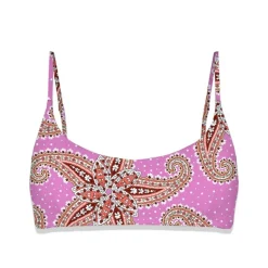 MC2 Saint Barth - Cashmere Pattern Bikini Top - Pink - Luxury Exclusive Collection - Avvenice