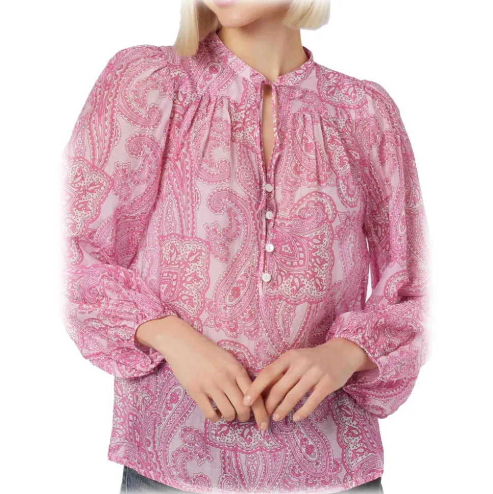 MC2 Saint Barth - Cashmere Fantasy Oversized Shirt - Pink - Luxury Exclusive Collection - Avvenice
