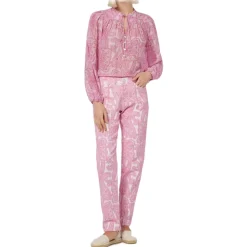 MC2 Saint Barth - Cashmere Fantasy Oversized Shirt - Pink - Luxury Exclusive Collection - Avvenice