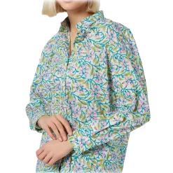 MC2 Saint Barth - Classic Shirt with Floral Print - Aqua Green - Luxury Exclusive Collection - Avvenice