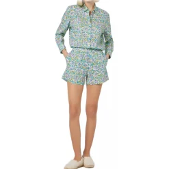MC2 Saint Barth - Classic Shirt with Floral Print - Aqua Green - Luxury Exclusive Collection - Avvenice
