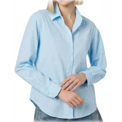 MC2 Saint Barth - Classic Sangallo Lace Shirt - Light Blue - Luxury Exclusive Collection - Avvenice