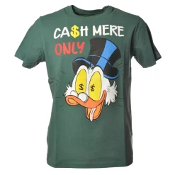 MC2 Saint Barth - Crewneck T-Shirt with St. Barth Ca$h Mere Only Print - Green - Luxury Exclusive Collection - Avvenice