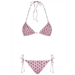 MC2 Saint Barth - Floral Print Bikini in Smock Stitch - Pink - Luxury Exclusive Collection - Avvenice