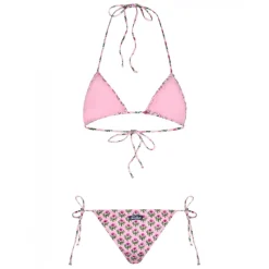 MC2 Saint Barth - Floral Print Bikini in Smock Stitch - Pink - Luxury Exclusive Collection - Avvenice