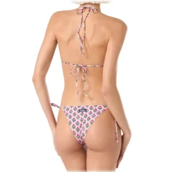 MC2 Saint Barth - Floral Print Bikini in Smock Stitch - Pink - Luxury Exclusive Collection - Avvenice