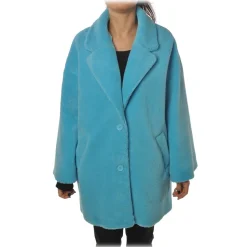 MC2 Saint Barth - Mickey Mouse Oversized Coat - Turquoise - Luxury Exclusive Collection - Avvenice