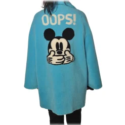 MC2 Saint Barth - Mickey Mouse Oversized Coat - Turquoise - Luxury Exclusive Collection - Avvenice
