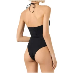 MC2 Saint Barth - One-Piece Swimming Costume with Cut-Out Details - Black - Luxury Exclusive Collection - Avvenice