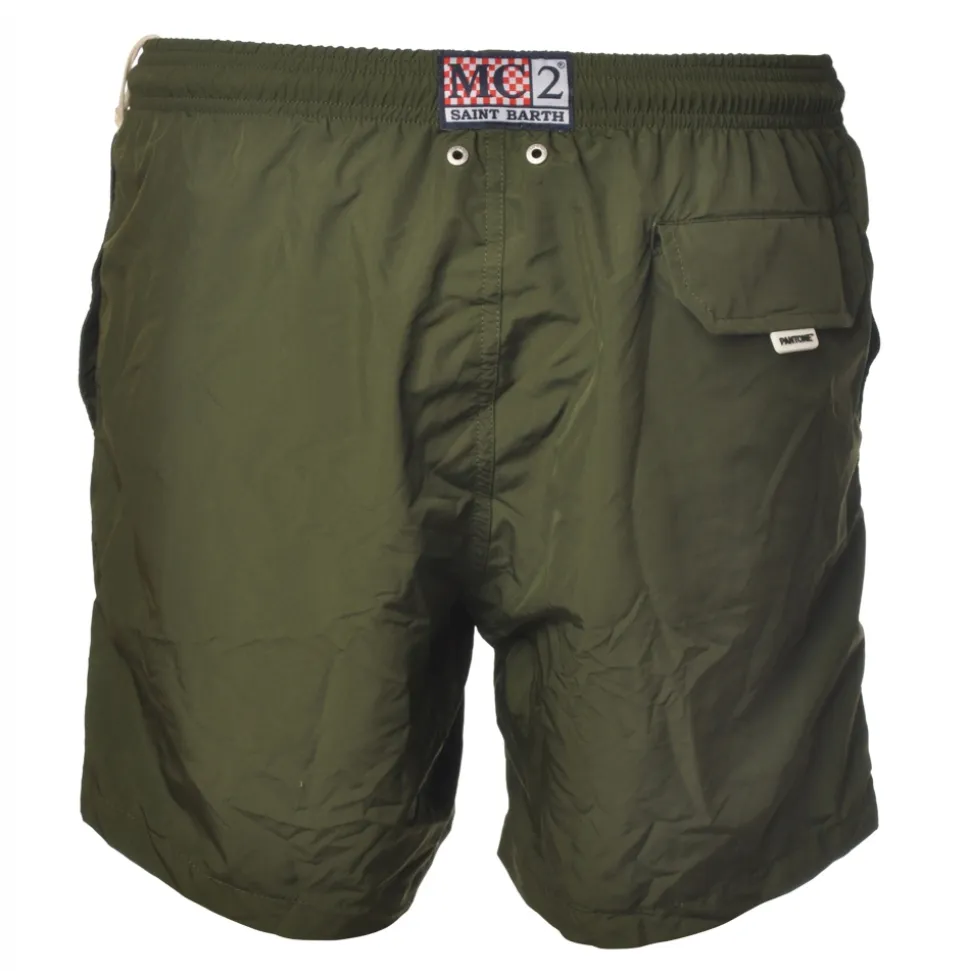 MC2 Saint Barth - Pantone Lighting Costume - Military Green - Luxury Exclusive Collection - Avvenice
