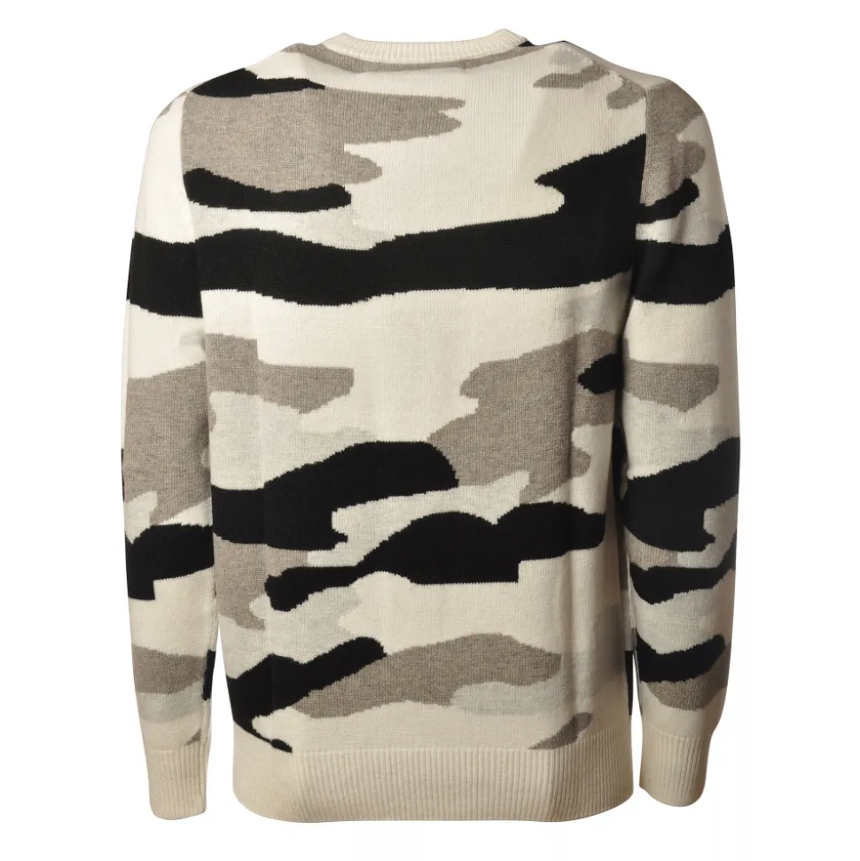 MC2 Saint Barth - Pullover Heron Snow Camo Opt - Military Pattern - Luxury Exclusive Collection - Avvenice