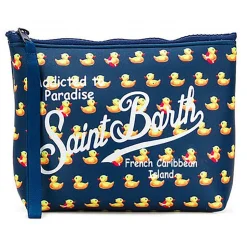 MC2 Saint Barth - Sachet with Zip in Duck Pattern - Blue - Luxury Exclusive Collection - Avvenice