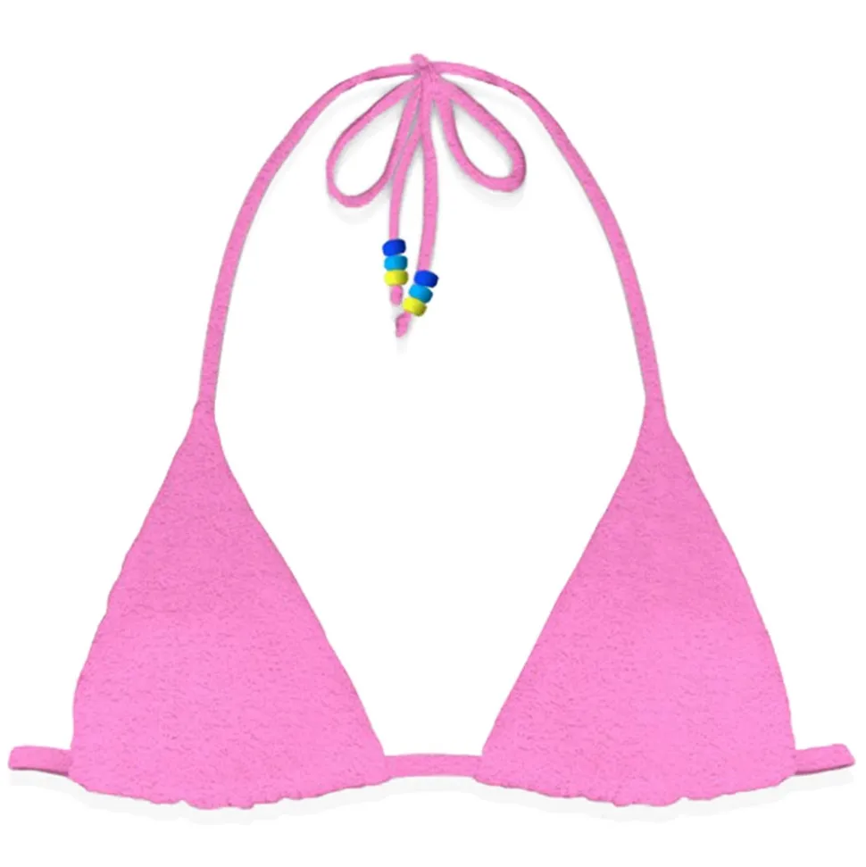 MC2 Saint Barth - Sponge Triangle Swimsuit Top - Pink - Luxury Exclusive Collection - Avvenice