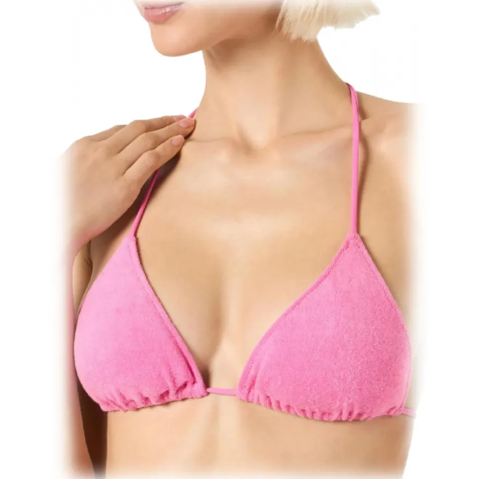 MC2 Saint Barth - Sponge Triangle Swimsuit Top - Pink - Luxury Exclusive Collection - Avvenice