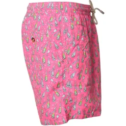 MC2 Saint Barth - Swimsuit in Champagne Sabrage Pattern - Fuxia - Luxury Exclusive Collection - Avvenice