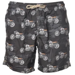 MC2 Saint Barth - Swimsuit in Motorcycle Pattern - Black - Luxury Exclusive Collection - Avvenice