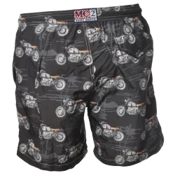 MC2 Saint Barth - Swimsuit in Motorcycle Pattern - Black - Luxury Exclusive Collection - Avvenice
