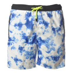 MC2 Saint Barth - Swimsuit Lighting Submarinet Tie Dye 0117 - White/Light Blue - Luxury Exclusive Collection - Avvenice