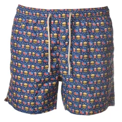 MC2 Saint Barth - Swimsuit Lighting Micro Fantasy Foody 61 - Blue Pattern - Luxury Exclusive Collection - Avvenice