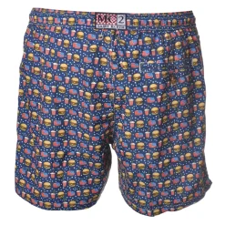 MC2 Saint Barth - Swimsuit Lighting Micro Fantasy Foody 61 - Blue Pattern - Luxury Exclusive Collection - Avvenice