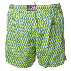 MC2 Saint Barth - Swimsuit Lighting Microfantasy Penguins - Yellow Pattern - Luxury Exclusive Collection - Avvenice