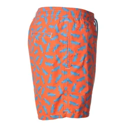 MC2 Saint Barth - Swimsuit Lighting Microfantasy Crocodile - Orange Pattern - Luxury Exclusive Collection - Avvenice