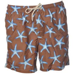 MC2 Saint Barth - Swimsuit in Starfish Pattern - Brown - Luxury Exclusive Collection - Avvenice