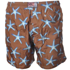 MC2 Saint Barth - Swimsuit in Starfish Pattern - Brown - Luxury Exclusive Collection - Avvenice