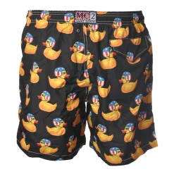 MC2 Saint Barth - Swimsuit Lighting Easy Ducky 00 - Black Pattern - Luxury Exclusive Collection - Avvenice