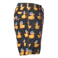 MC2 Saint Barth - Swimsuit Lighting Easy Ducky 00 - Black Pattern - Luxury Exclusive Collection - Avvenice