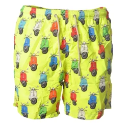 MC2 Saint Barth - Swimsuit Vespa Party 94 Lighting - Yellow Pattern - Luxury Exclusive Collection - Avvenice