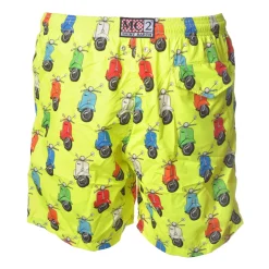 MC2 Saint Barth - Swimsuit Vespa Party 94 Lighting - Yellow Pattern - Luxury Exclusive Collection - Avvenice