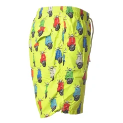 MC2 Saint Barth - Swimsuit Vespa Party 94 Lighting - Yellow Pattern - Luxury Exclusive Collection - Avvenice