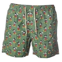 MC2 Saint Barth - Swimsuit Lighting Mickey Loop 52 - Green Pattern - Luxury Exclusive Collection - Avvenice