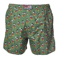 MC2 Saint Barth - Swimsuit Lighting Mickey Loop 52 - Green Pattern - Luxury Exclusive Collection - Avvenice
