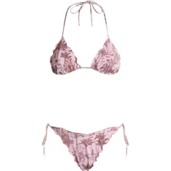 MC2 Saint Barth - Toile de Jouy Print Bikini - Pink/Beige - Luxury Exclusive Collection - Avvenice