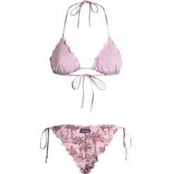 MC2 Saint Barth - Toile de Jouy Print Bikini - Pink/Beige - Luxury Exclusive Collection - Avvenice