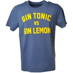 MC2 Saint Barth - T-Shirt Gin Tonic Gin Lemon - Blue - Luxury Exclusive Collection - Avvenice
