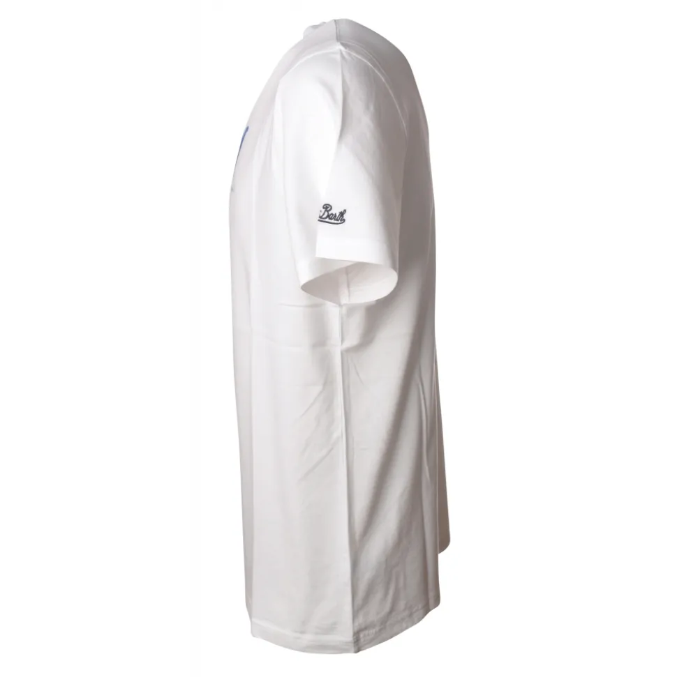 MC2 Saint Barth - T-Shirt Happy Ending - White - Luxury Exclusive Collection - Avvenice