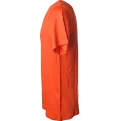 MC2 Saint Barth - T-Shirt in Linen with Pocket - Orange - Luxury Exclusive Collection - Avvenice