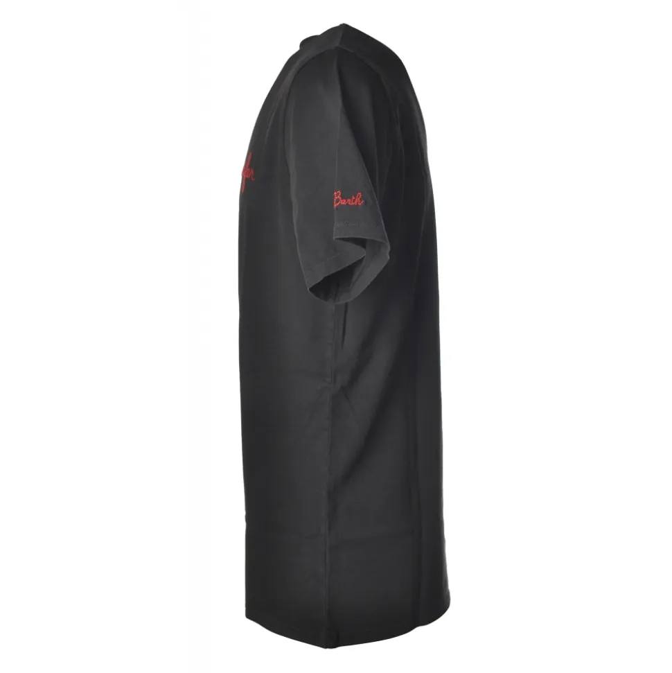 MC2 Saint Barth - T-Shirt Jack Emb Lucifer 00 - Black - Luxury Exclusive Collection - Avvenice