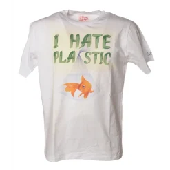 MC2 Saint Barth - T-Shirt Man Plastic Fish 01N - White - Luxury Exclusive Collection - Avvenice