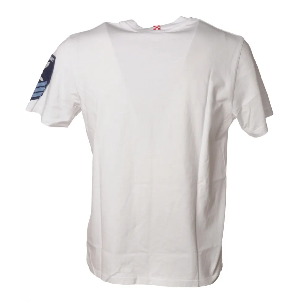 MC2 Saint Barth - T-Shirt Man PTSB Navy 01N - White - Luxury Exclusive Collection - Avvenice
