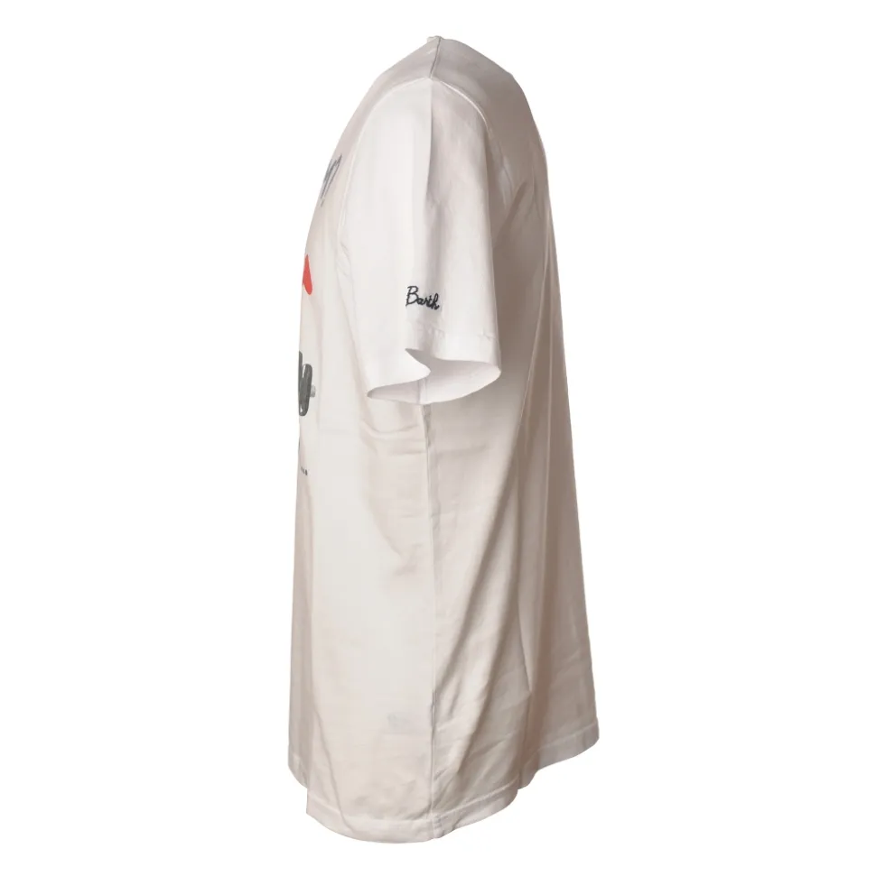 MC2 Saint Barth - T-Shirt Man Gin Problem - White - Luxury Exclusive Collection - Avvenice